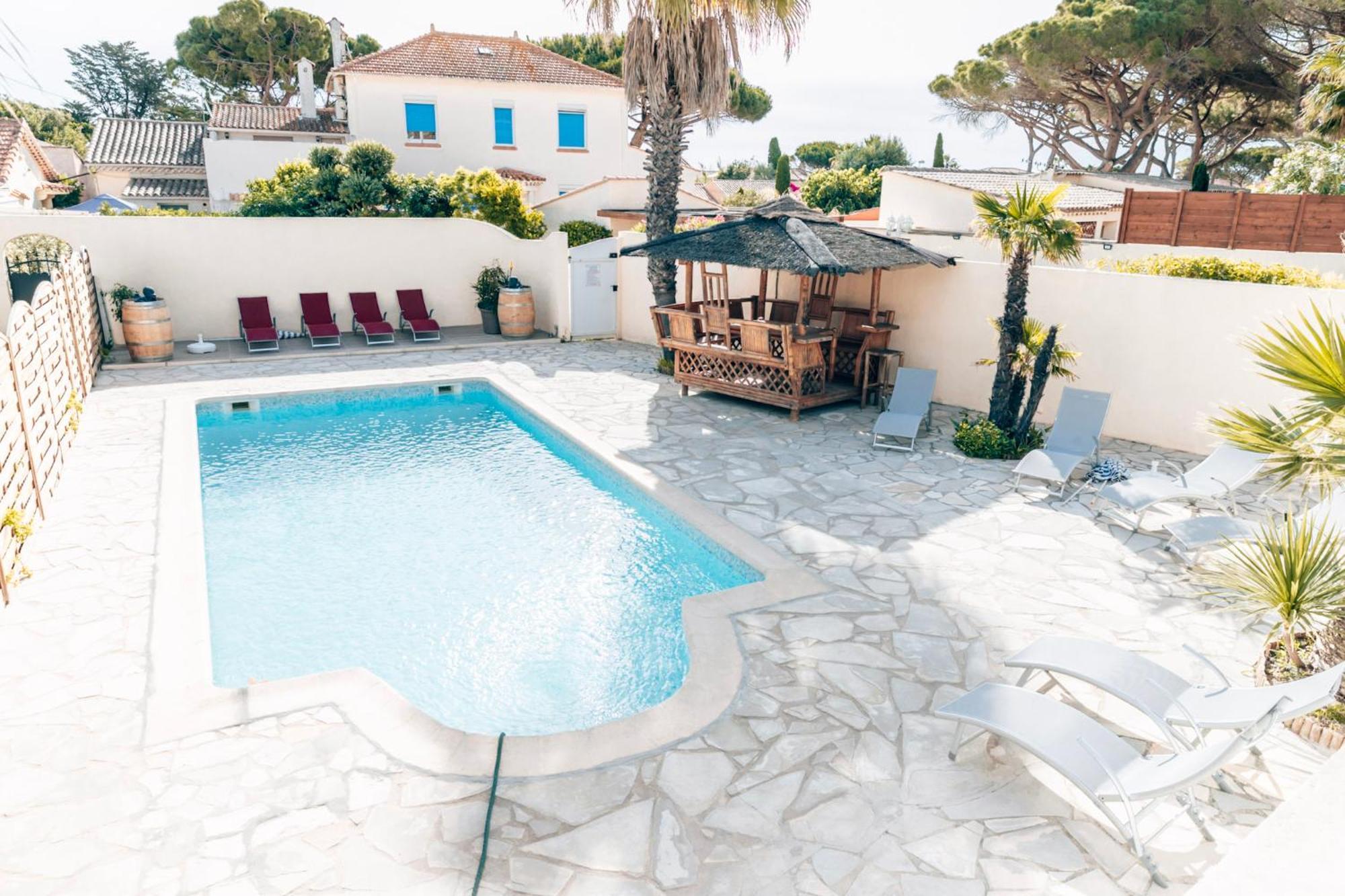 Reve D'Azur, Mazet En Bord De Mer, Parking, Piscine Partagee, Terrasse Bbq & Draps Inclus La Nartelle, 1 Salon, 1 Chambre, 1 Cuisine , 1 Sdb Sainte-Maxime Eksteriør billede